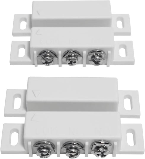 2 Sets NO&NC Magnetic Switch Door Contact Sensor Surface Mounted...