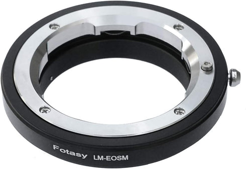 Fotasy Leica M Lens to EF-M Mount Adapter, LM Lense EOS M Adapter, Compatible with Canon EF M Mount Mirrorless Cameras EOS M M2 M3 M5 M6 M6 Mark I...