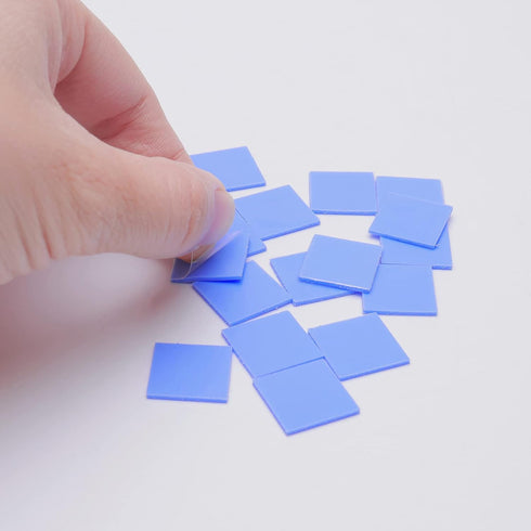 50Pcs Thermal Pad 15x15x1mm, Highly Efficient Thermal Conductivity 6.0 W/mK, Non Conductive Heat Resistance Silicone Thermal Pads for Laptop Heats...