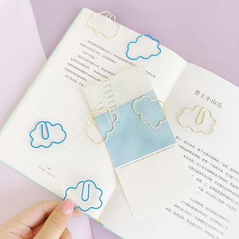 Tofficu 60Pcs Paper Clips, Small Clouds Shaped Paperclips, Creative Office Cute Paper Clip for Office School...