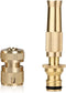 Brass Nozzle Water Spray Gun Jet Hose Nozzles Pipe High Pressure For Car,Bike,Window Cleaning Sprayer And Plants Gardening Washing (Without Pipe) ...