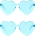 ADE WU Cute Heart Sunglasses for Women Men Trendy Fun Colorful Rave Party Sun Glasses...