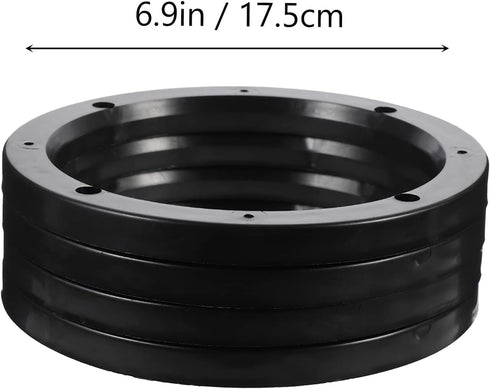 Wakauto 4 Pairs 6.5 inch Car Speaker Spacer Adapter Stackable Sturdy Plastic Speaker Mount Bracket Ring for Car...