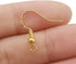200 PCS/100 Pairs 925 Gold Hypo-allergenic Earring Hooks Fish Hook Ear Wires French Wire Hooks Jewelry Findings Earring Parts DIY Making with 200 ...