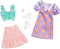 Barbie Fashions 2-Pack Clothing Set, 2 Outfits Doll Include Polka Dot Blouse & Gingham Skirt, Polka Dot Dress & 2 Accessories...