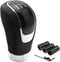 5 Speed Shift Knob, Weighted Manual Gear Shifter Knobs, Leather Gear Shifting Handle, Automotive Manual Universal Transmission, Interior Automatic...