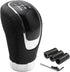 5 Speed Shift Knob, Weighted Manual Gear Shifter Knobs, Leather Gear Shifting Handle, Automotive Manual Universal Transmission, Interior Automatic...