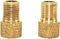 2Pcs Gold Presta Valve Adaptors, Convert Presta to Schrader Adapter for Bike, Inflate Tire Using Standard Pump or Air Compressor, One Size?Tires a...