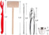 Artcome 22 Piece Seafood Tools Set for 4 People including 4 Lobster Crab Crackers 4 Lobster Shellers 6 Seafood Forks 4 Sauce Cups and 4 Lobster Cr...