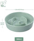 SPUNKYJUNKY Slow Feeder Ceramic Dog Bowls for Small Breed Slow Down Eating Anti-Choking Dishes Slow Feeding for Fun Pet Bowl(10OZ Bowl,Light Green...