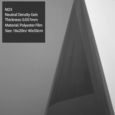 Lighting Neutral Density Gels Filter Sheet 16x20 inches Kit, ND3,ND6,ND9 for Photo Studio Video Flashlight Led Light Photography, 6 Packs...