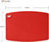 Thick Silicone Cutting Board 12.6'' x 9.1'' Juice Grooves Easy Grip Handle Dishwasher Safe-Red...