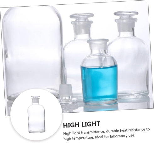 1pc Reagent Bottle 250ml Bottle Wide Mouth Labs Bottle Laboratory Chemical Storage Bottle Autosampler Vials Lip 125ml Bottle Graduated Laboratory ...