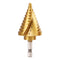 COMOWARE Hex Shank HSS Step Drill Bit with Two Spiral Flutes and Titanium Coating - 10 Step Sizes (1/4” – 1-3/8”) - Ideal for Metal, Stainless Ste...