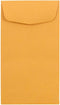 JAM PAPER #6 Coin Business Envelopes - 3 3/8 x 6 - Brown Kraft - 50/Pack...