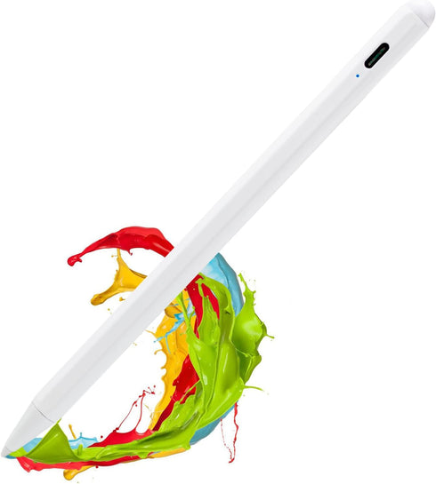 Stylus for iPad Mini 6/5 Generation Pnecil,Magnetic and Palm Rejection with POM Tip Active Stylus Pen for iPad Mini 6th/5th Gen Pencil,White...
