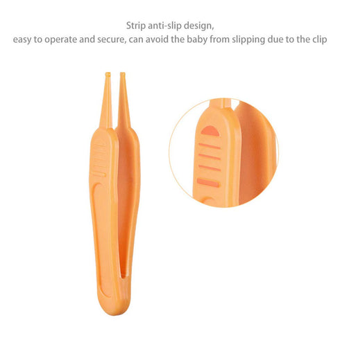 4 Pieces Nose Cleaning Tweezers Safe and Effective Clip Care Ear Nose Navel Clean Tool Nipper Plier Pincet Forceps...