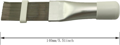 Stainless Steel Air Conditioner Fin Comb 5.51x0.98 inch Condenser Radiator Cleaning Brush Suitable for Air Conditioner Units Refrigerators Coil an...