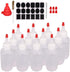 12 Pack 4-Ounce Empty Plastic Squeeze Bottles with Red Tip Caps Multipurpose Squirt Bottle...