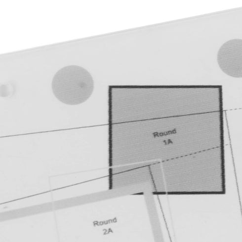 Log Cabin Trim Tool, Lightweight Grids Transparent Creative Easy to Read Quilting Ruler for Fabric Cutting (10 Inch)...