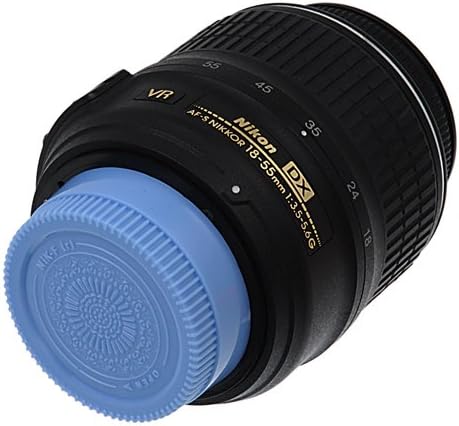 Fotodiox Designer (Blue) Rear Lens Cap Compatible with Nikon F-Mount Lenses (Non-AI, AI, AIS, AF, AFD, AFS, G, DX, FX)...