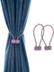 Fullgaden 2 Packs Magnetic Curtain Tiebacks with Unique Wooden Balls,Classic European Window Tie Backs Holders for Home Office Kitchen Sheer Black...
