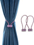 Fullgaden 2 Packs Magnetic Curtain Tiebacks with Unique Wooden Balls,Classic European Window Tie Backs Holders for Home Office Kitchen Sheer Black...