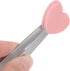 Mini Food Tongs 5.3" Heart Shape Stainless Steel with Silicon Tips Small Cooking Tongs Kitchen Food Tongs Serving Tongs for Cooking Grilling BBQ B...