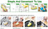Non-Scratch Heavy Duty Dish Wand Sponge for Kitchen Sink Cleaning Brush (1 Wand with 6 Sponge Heads)...