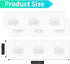 4 Pcs Corner Shower Caddy Adhesive Replacement Hook, No Drilling Strong Transparent Adhesive for Shower Caddy, Bathroom Storage Shelves, Kitchen R...
