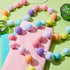 WILLBOND 3 Pieces Wool Felt Rainbow Ball Garland Colorful Pom Pom 6.5 ft Long 24 Ball Garland for Easter Mardi Gras Classroom Halloween Thanksgivi...
