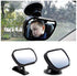 Baby Rear View Car Mirror - Wide View for Better Viability - Shatter-Resistant Seat Safety for Infants, Children, or Toddlers - Suction or Clip-On...
