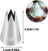 Icing Piping Tip Set,3 Large Decorating Tips Stainless Steel,DIY Cream Rose Flower Piping Tips,Cupcake Pastry Tips for Cake Decorating(1M 2D 2F)...