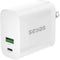 USB C Charger, Seyas 30W Wall Charger 2 Port Power Delivery Fast Charger Power Adapter Foldable PD Charger for iPhone iPad Airpods Pixel Galaxy Sw...