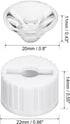 uxcell 10 pcs 20mm LED Lens 60 Degree with White Holder for 1W 3W High Power LED Light...