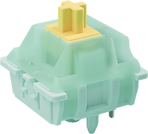 DRAOZA Kutethy X Gateron Jade Series Goldenrod Yellow Pro Switches,55gf Pre-lubed 5 Pin Linear Keyboard Switches Compatible MX Mechanical Gaming K...