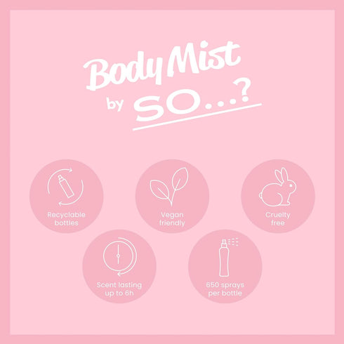 So…? Musk Body Mist Woody Scent - Perfume for Women with Bergamot, Toffee, Vanilla Notes - Gifts for Women - Body Spray for Women - 3.5 oz...
