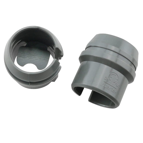 50pcs 1/2 Inch Non-Metallic Cable Connector - Snap Style Installation - Labor Saving, for Confined Areas - Single Cable 14/2-10/3 - Two Cables 14/...