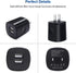 USB Type C Charger Fast Charging for Moto One 5G/5G UW/5G Ace/5G UW Ace/G Stylus/G Play/G Power/G6/G7 Power/Z4, Dual USB Wall Charger USB C Cable ...