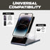 4 in 1 Portable Wireless Charger Compatible with Foldable Wireless Charging Station Apple Device Multiple Devices iPhone Apple Watch AirPods 3 in ...