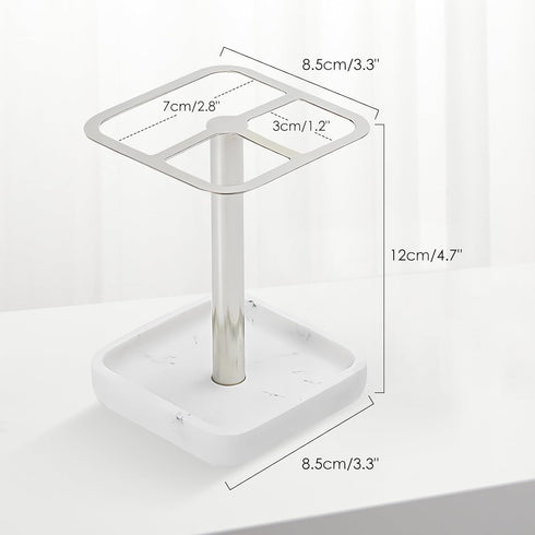 Electric Toothbrush Holder for Bathrooms Countertop, 3 Slots Tooth brushing and Toothpaste Holder, Stainless Steel Toothbrush Holder, Plastic Toot...