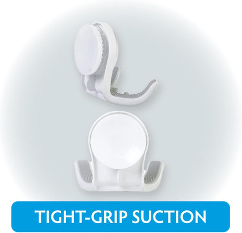 SlipX Solutions Patented On The Dot Power Lock Suction Cup Hook, Razor Holder & Phone Cradle (Perfect for Shower & Mirror, Holds 11 lbs, 2 Pack)...