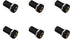 Maxmoral 6PCS Stereo Panel Mount Jack 3.5mm Audio Video Jack Socket Stereo Solder Panel Mount Jack Connector Headphone Jack Connector, Black...