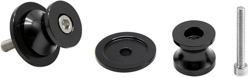 2Pcs 8MM Motorcycle CNC Swing Arm Stand Screws Sliders Spools Compatible with GSXR 600 750 1000-Black...