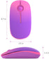VssoPlor Wireless Mouse, 2.4G Slim Portable Computer Mice with Nano Receiver for Notebook, PC, Laptop, Computer (Gradient Purple)...