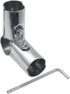 2 Sets of 90 Degree Structural Pipe Connectors, 3-way Metal Connectors, for 3-Way Pipe Clamp end Rail Clamps (for 1" or 25MM or 3/4" OD, Silver)...