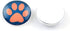 Craftdady 50Pcs Dog Pet Paw Printed Flatback Glass Cartoon Cabochons 12mm Half Round Cameo Glass Dome Cabochons Mixed Colors for Craft Photo Jewel...
