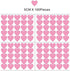 2inchx100 Pieces DIY Heart Wall Decal Vinyl Sticker for Baby Kids Children Boy Girl Bedroom Decor Removable Nursery Decoration (Soft Pink)...