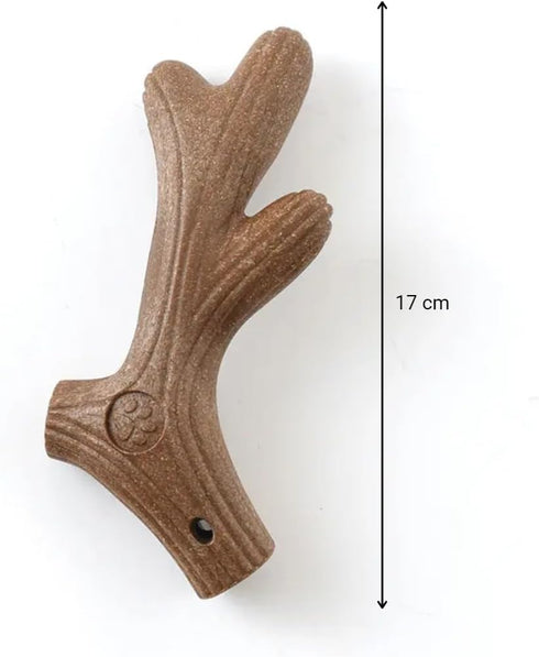Dog Toys Pet Accessories Durable Dog Chew Toy Interactive Dog Sawdust Toys for Aggressive Chewers Large Breed (Brown Antler)...