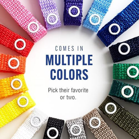 Baby Buddy Secure-a-Toy, Adjustable Pacifier and Teether Strap for Stroller, Highchair, and Car Seat, Royal Orange Gray Black, 4 Pack...